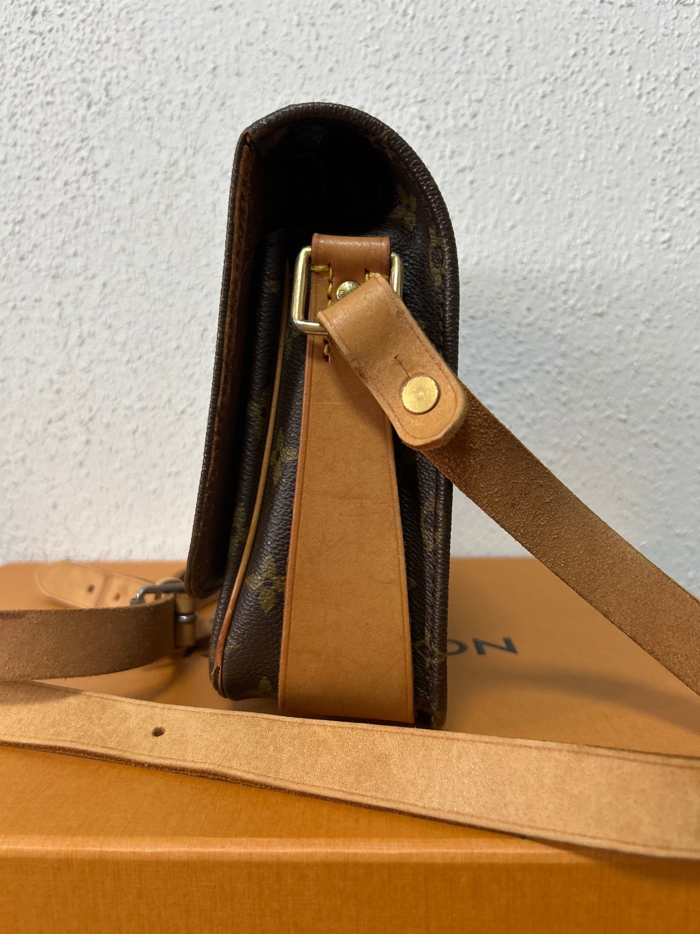 Louis Vuitton Cartouchiere PM Umhängetasche aus Canvas