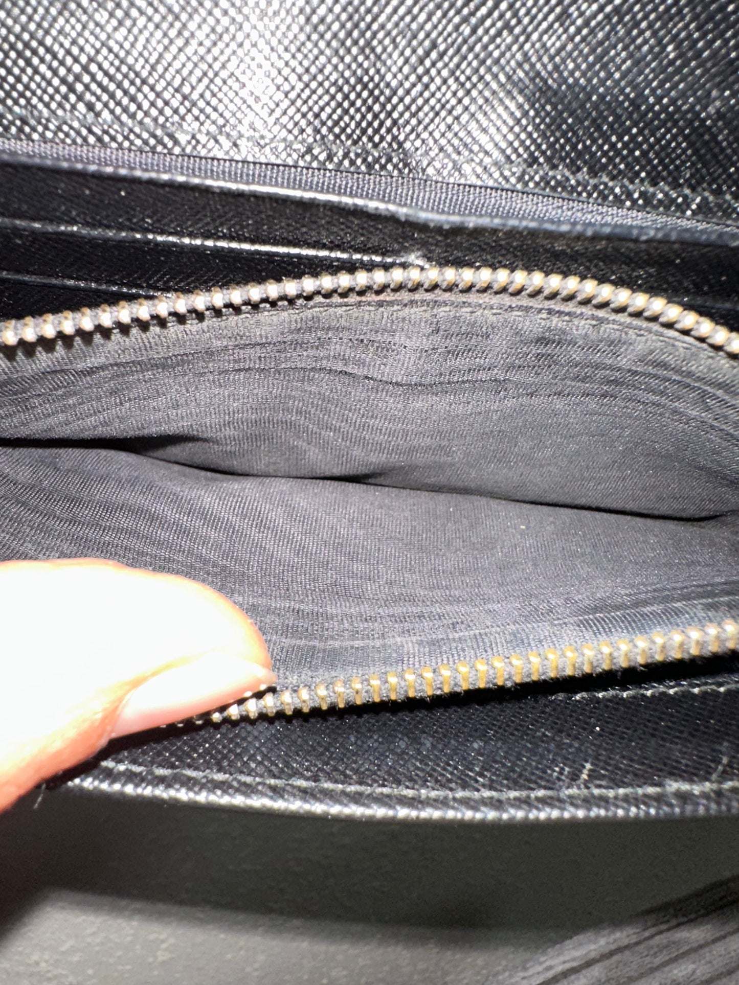Prada lange Geldbörse schwarz
