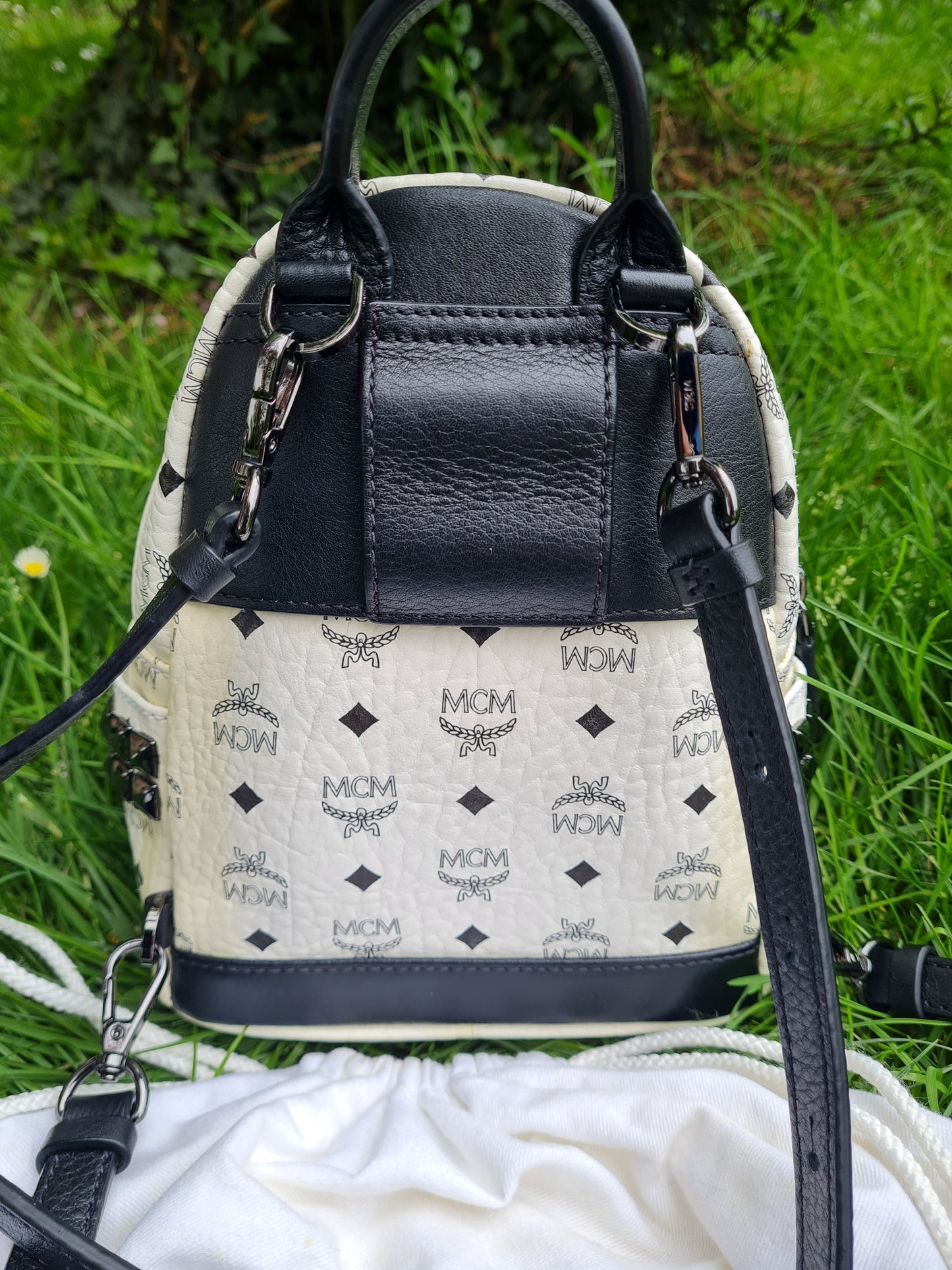 MCM mini Rucksack weiß