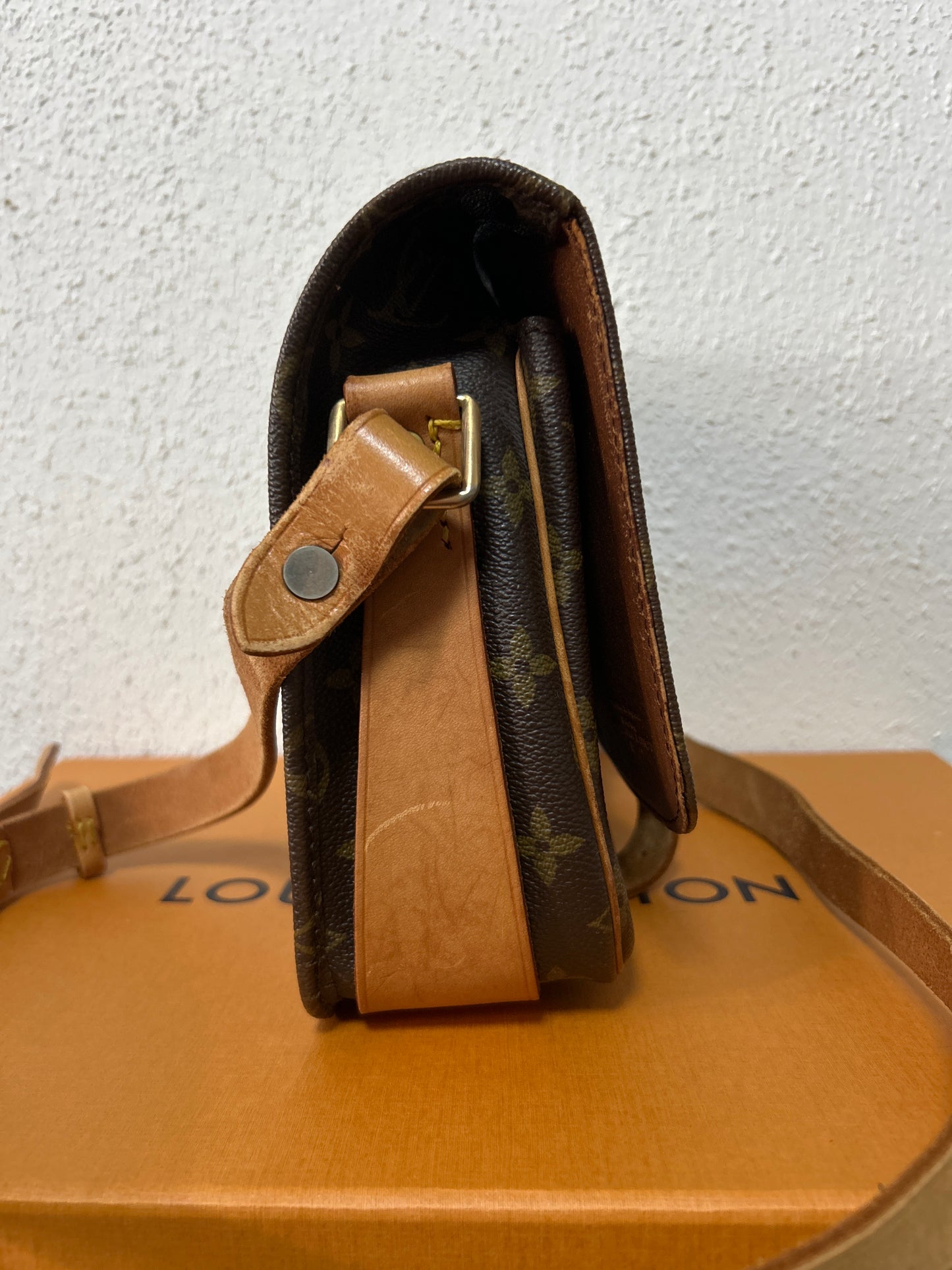 Louis Vuitton Cartouchiere PM Umhängetasche aus Canvas