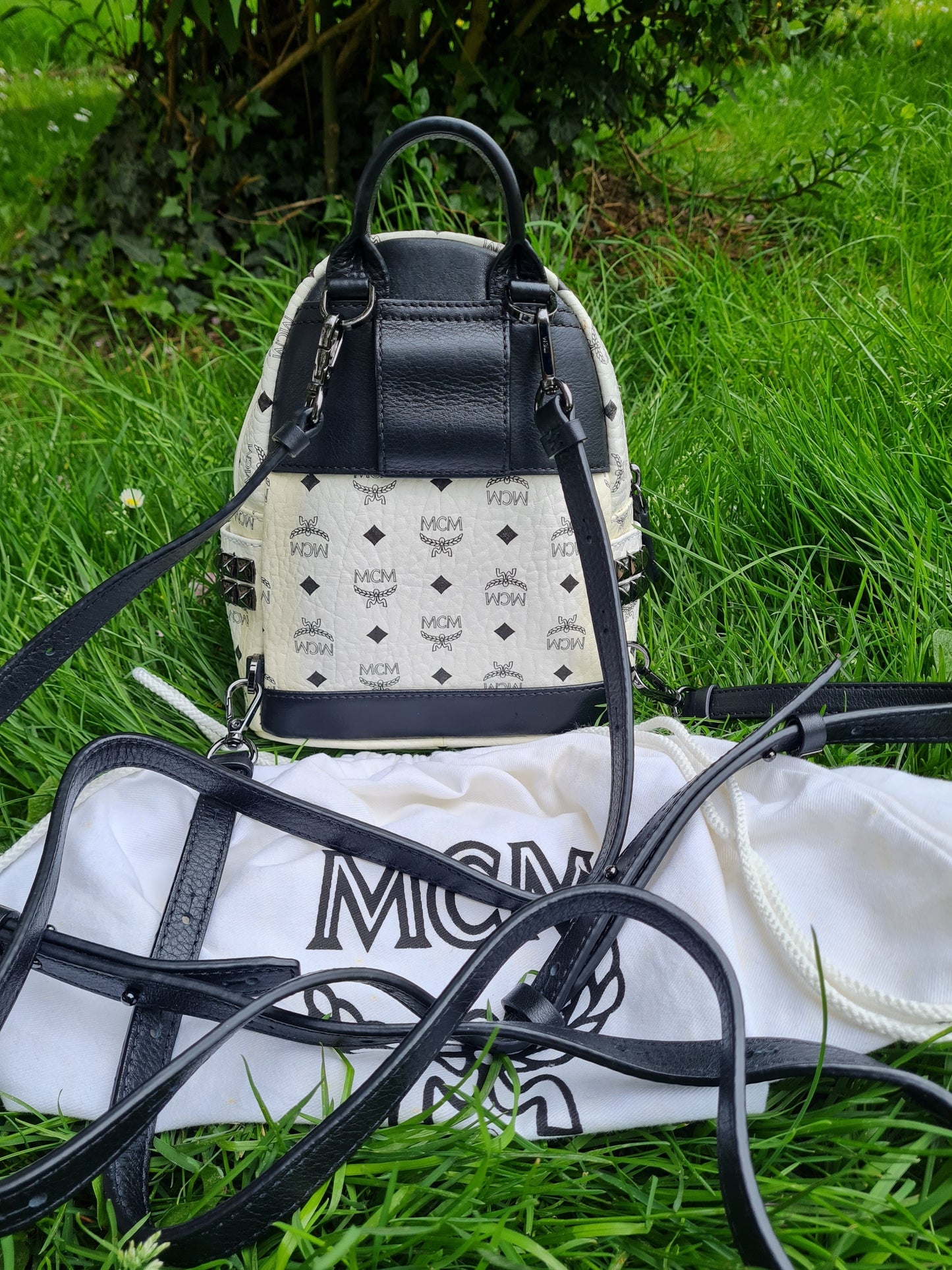MCM mini Rucksack weiß