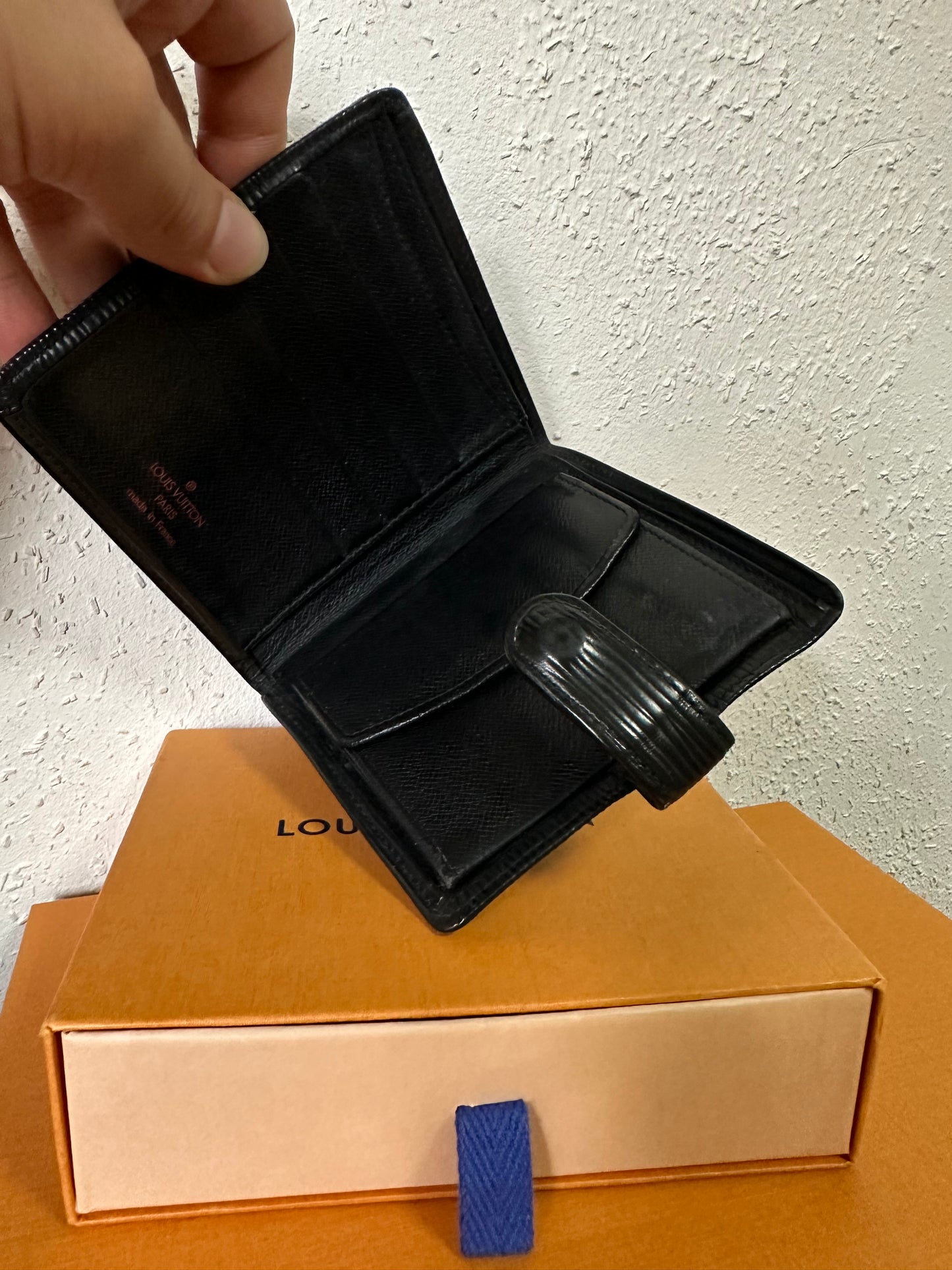 Louis Vuitton Epi Geldbörse schwarz