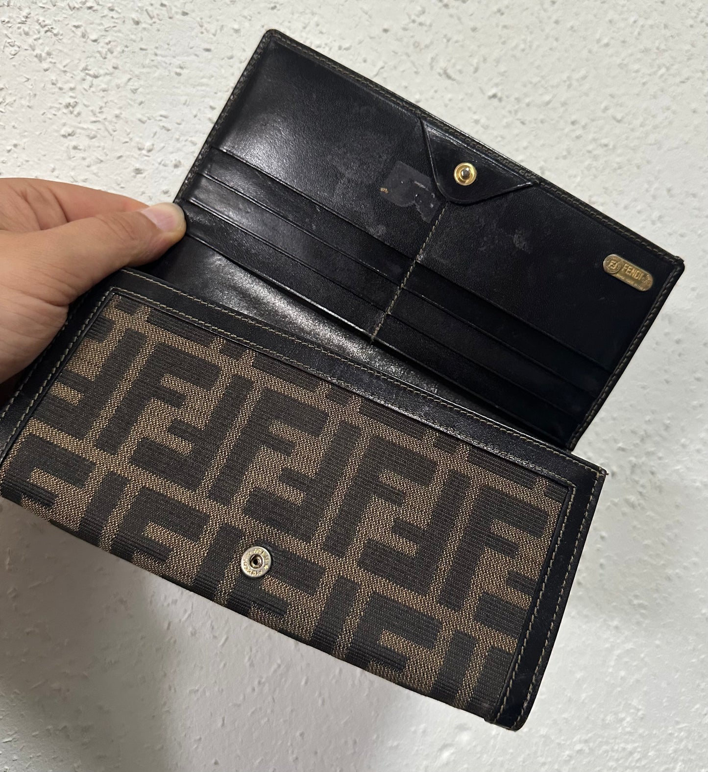 Fendi Geldbörse Monogramm braun