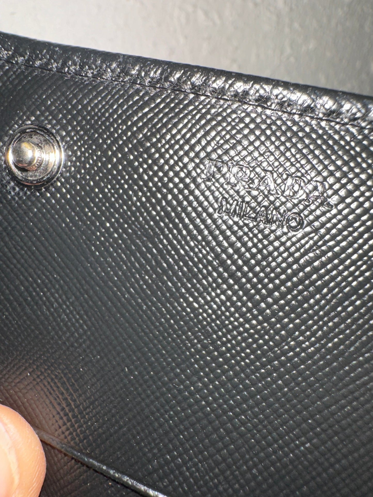 Prada lange Geldbörse schwarz