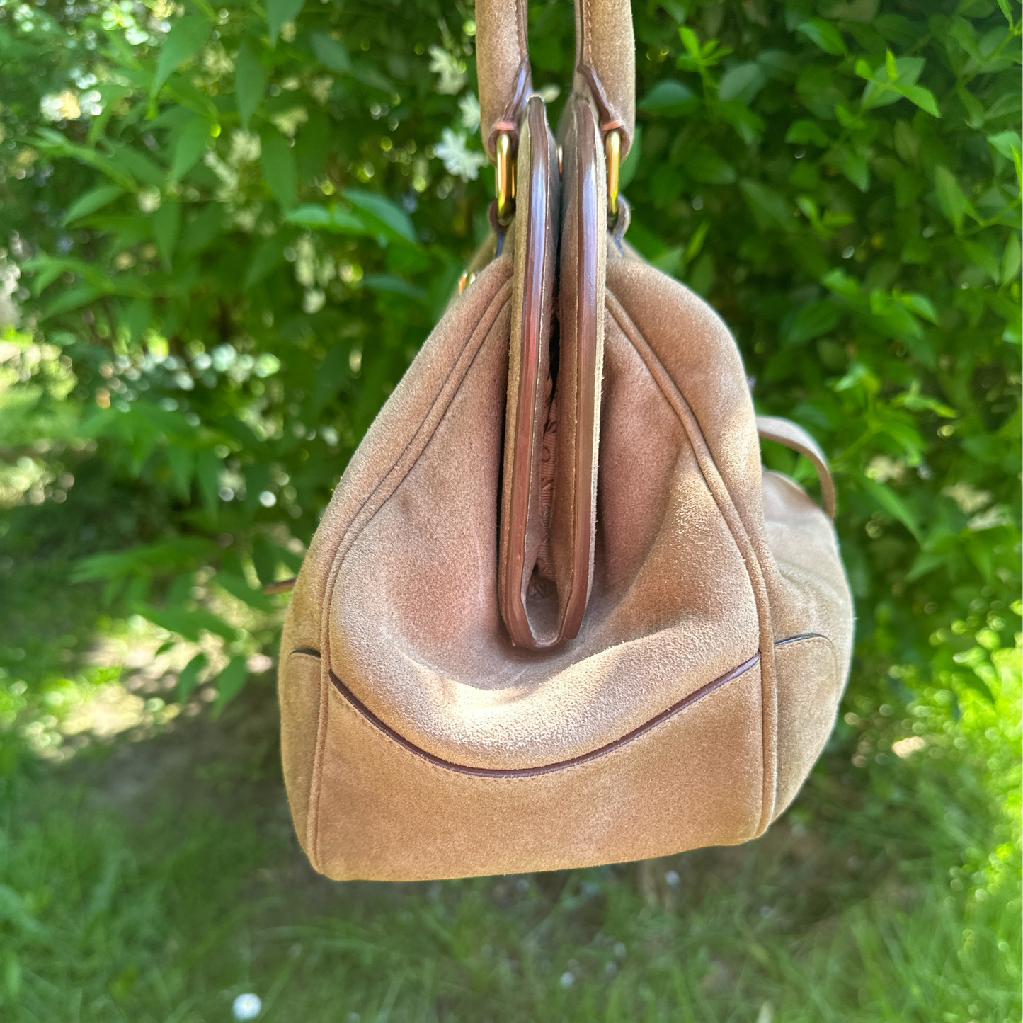 Prada Handtasche Rauleder