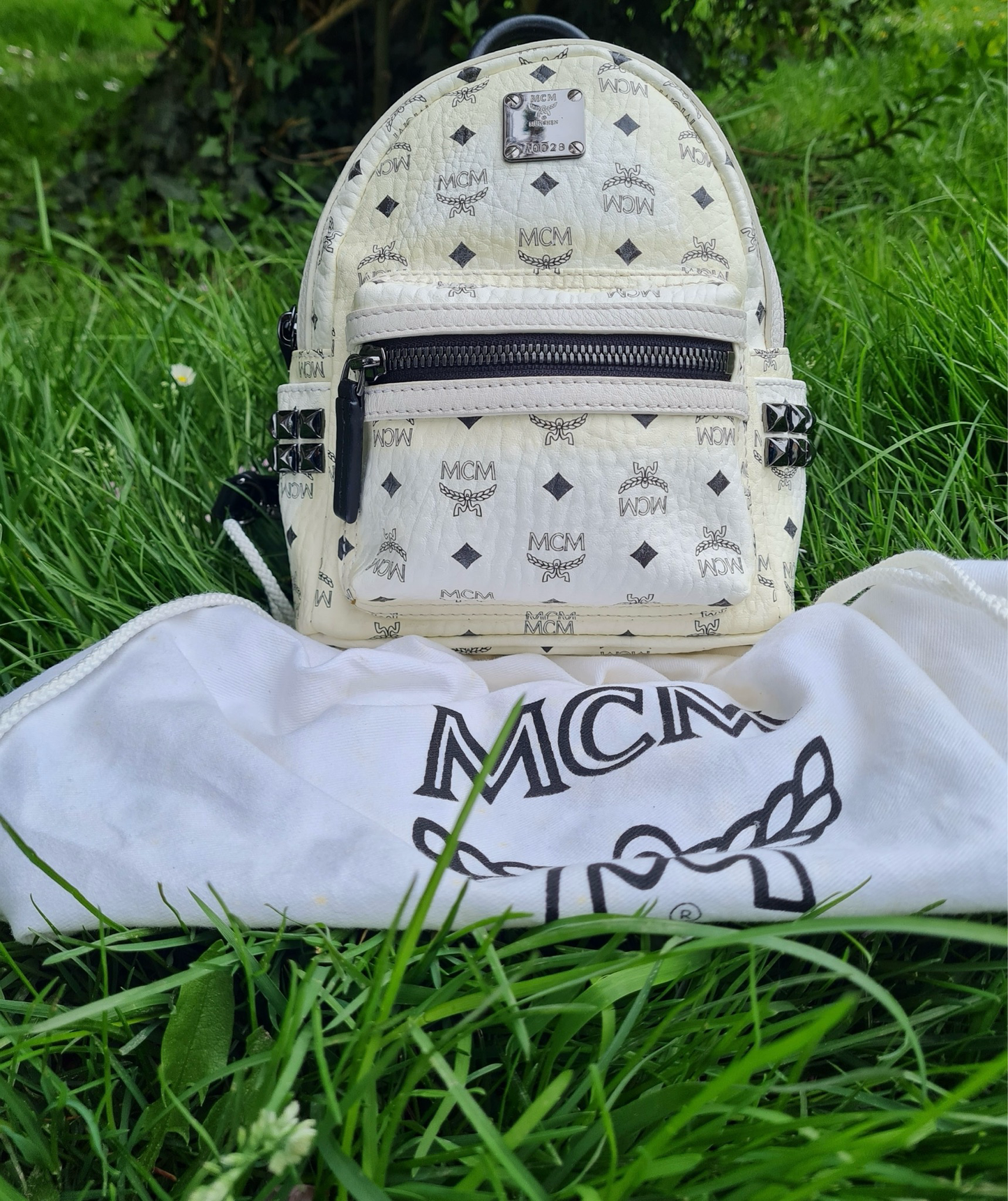 MCM mini Rucksack weiß