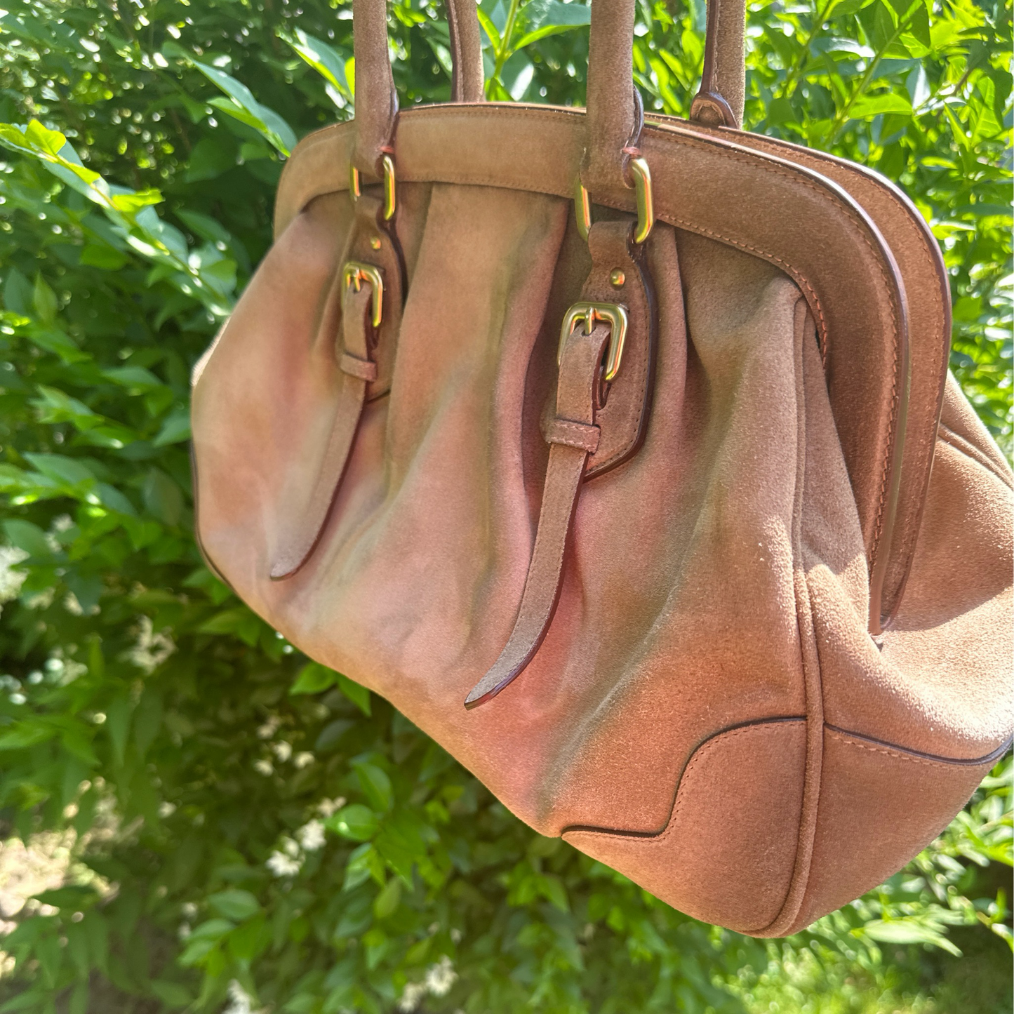Prada Handtasche Rauleder