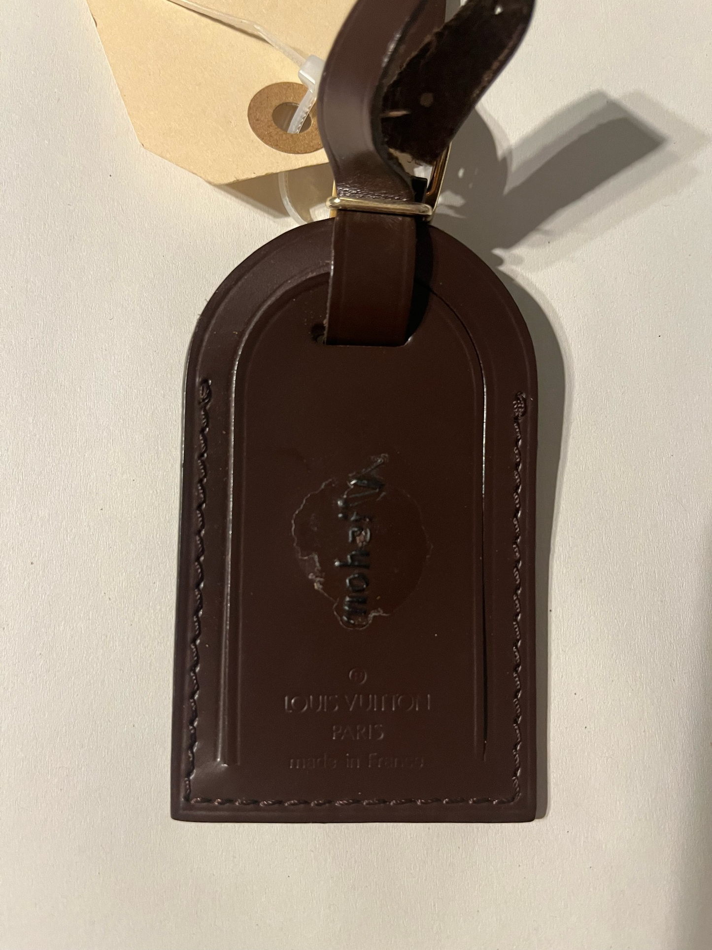 Louis Vuitton Adressanhänger braun