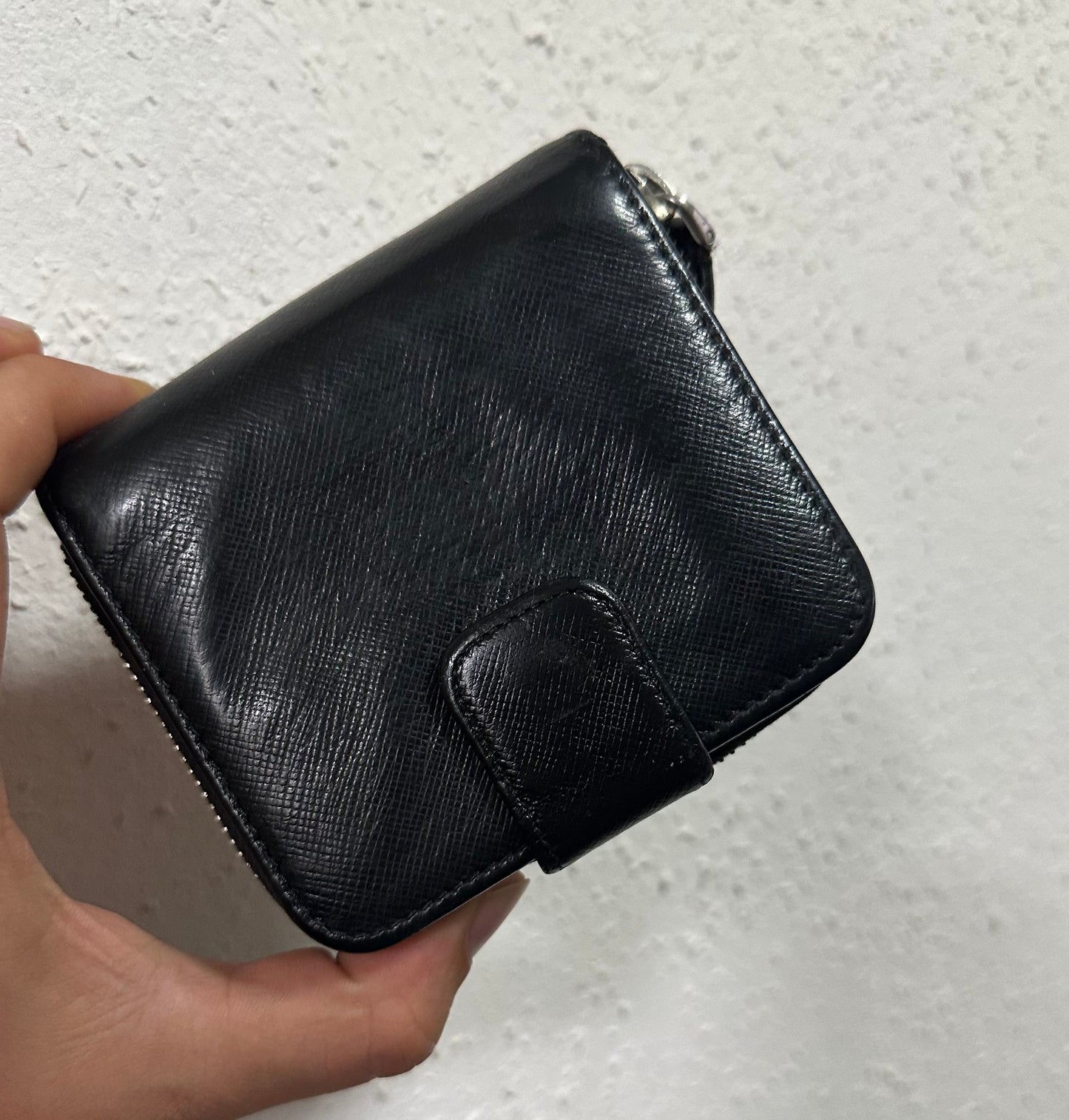 Prada kleine Geldbörse schwarz