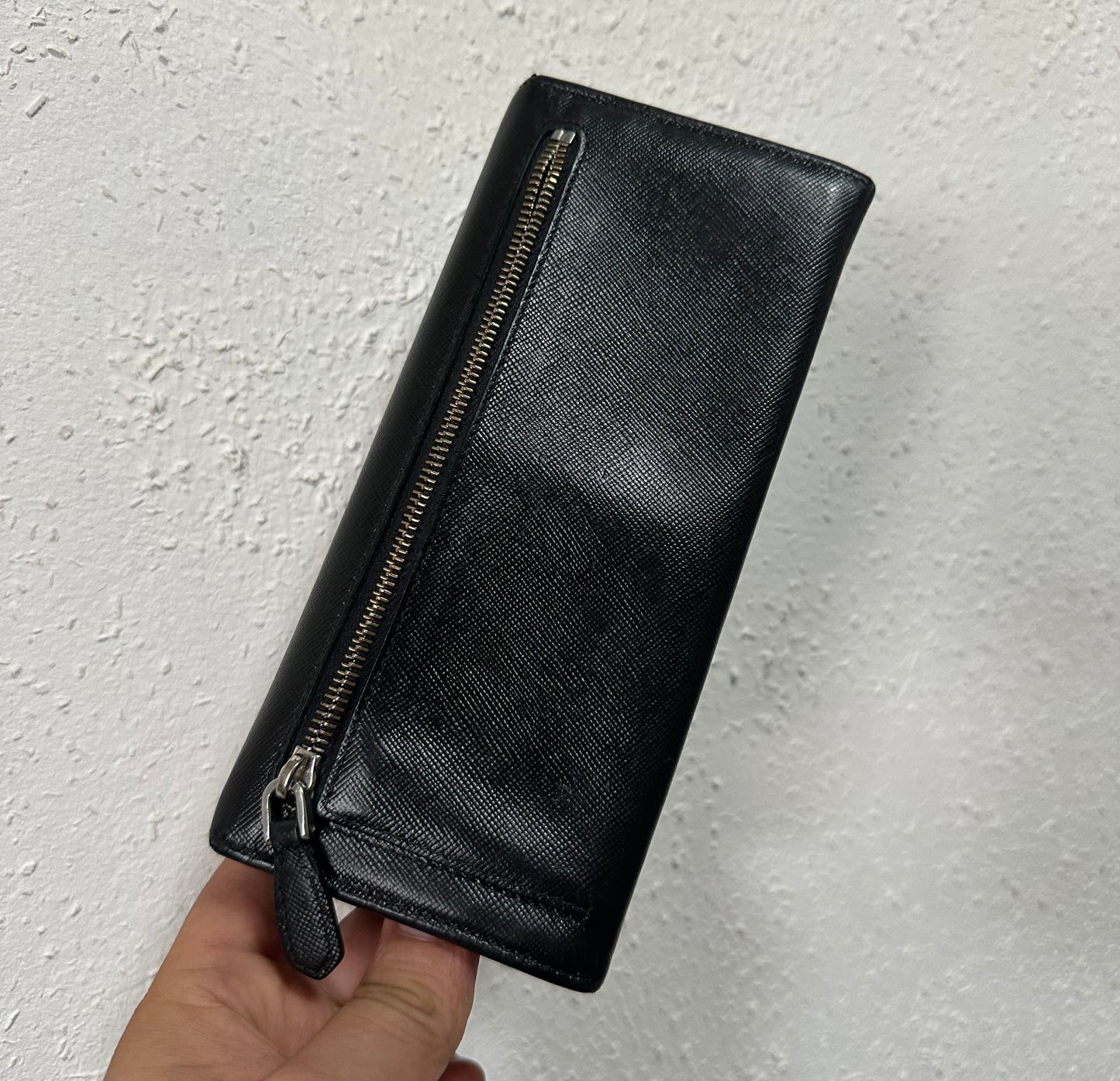 Prada lange Geldbörse schwarz