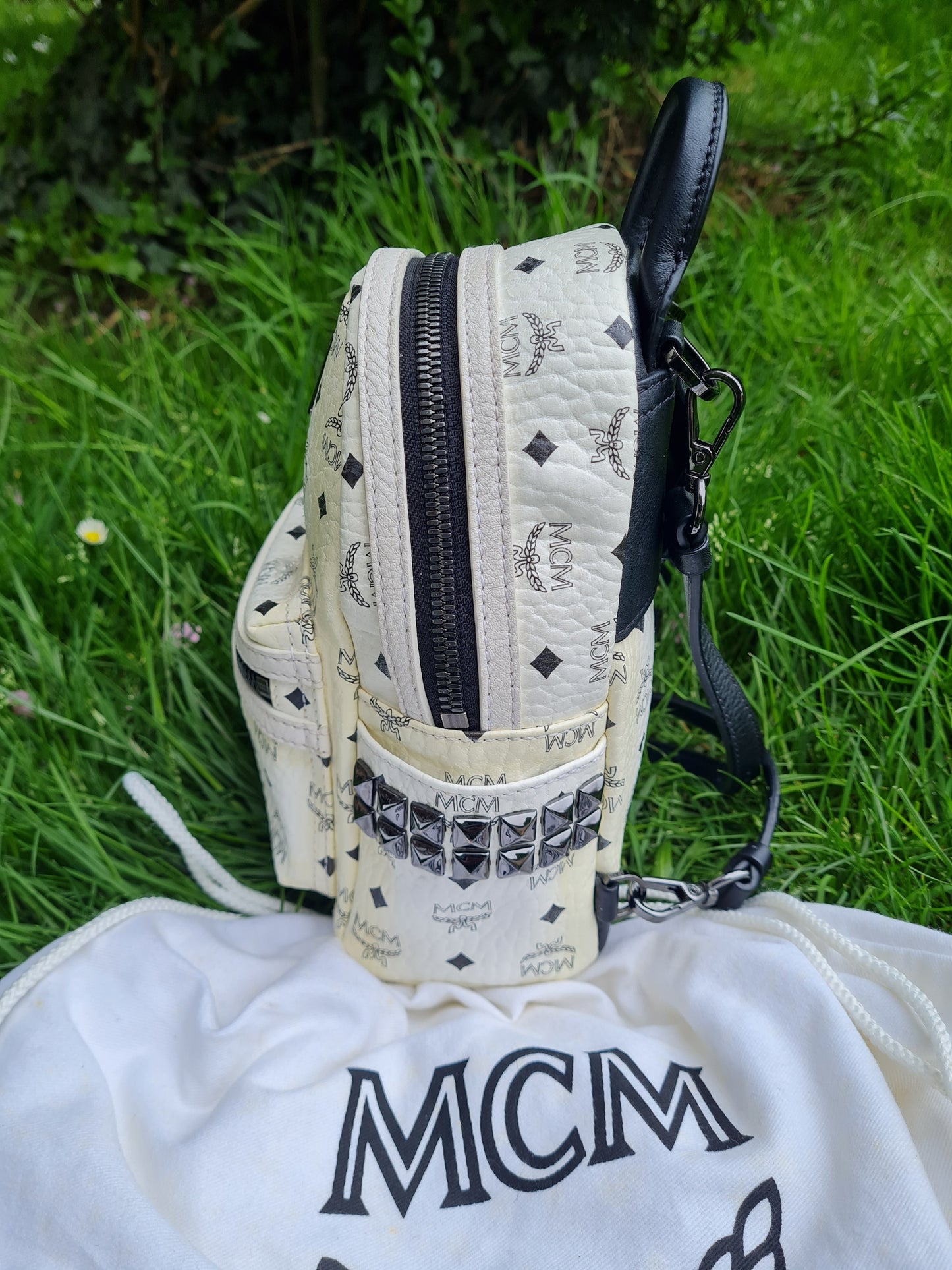 MCM mini Rucksack weiß
