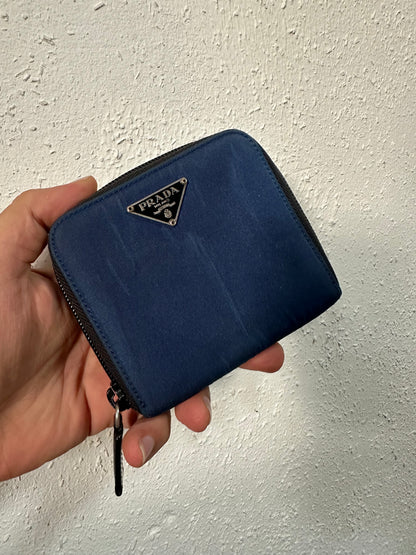 Prada kleine Geldbörse blau