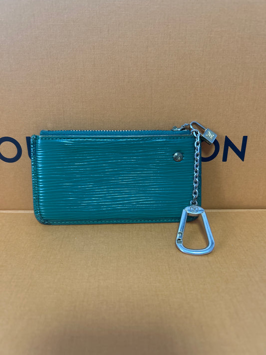 Louis Vuitton Schlüsseletui Epi Leder Grün