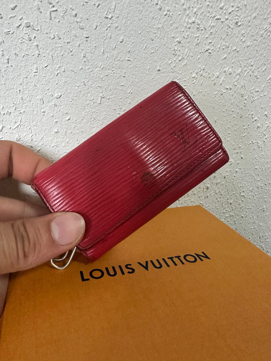 Louis Vuitton Schlüsseletui Epi rot