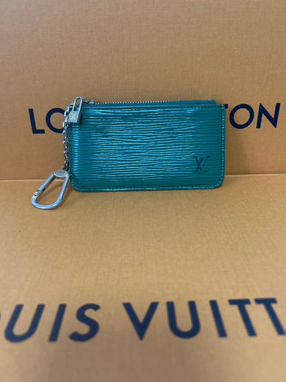Louis Vuitton Schlüsseletui Epi Leder Grün