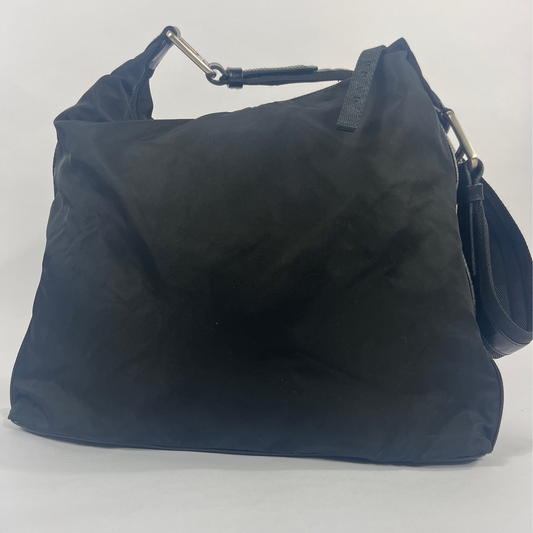 Prada Hand-Schultertasche in schwarz