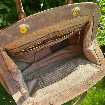 Prada Handtasche Rauleder