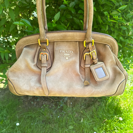 Prada Handtasche Rauleder