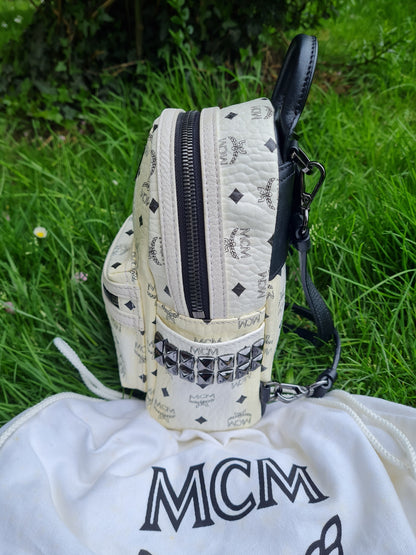MCM mini Rucksack weiß
